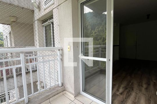 Varanda da Sala de apartamento para alugar com 2 quartos, 62m² em Marapé, Santos