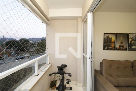 Varanda da Sala de apartamento à venda com 3 quartos, 70m² em Palmeiras, Belo Horizonte