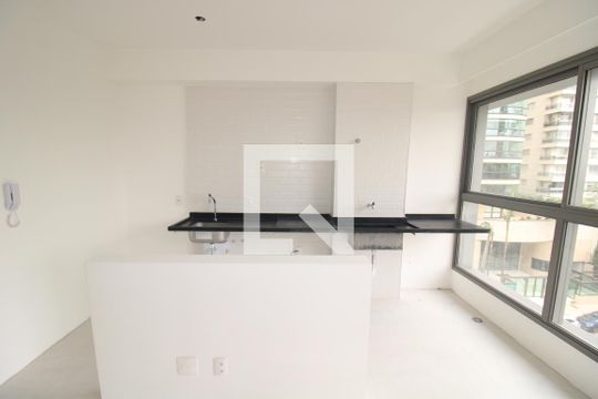 Sala / Cozinha de apartamento para alugar com 1 quarto, 45m² em Santana, São Paulo