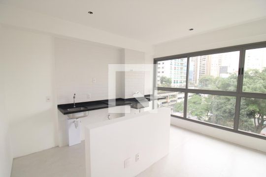 Sala / Cozinha de apartamento para alugar com 1 quarto, 45m² em Santana, São Paulo