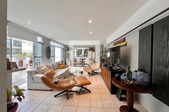 Sala  de apartamento à venda com 3 quartos, 248m² em Leblon, Rio de Janeiro