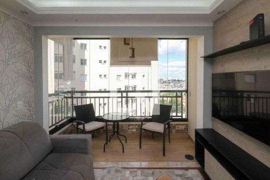 Sala de apartamento à venda com 2 quartos, 64m² em Parque Independencia, São Paulo