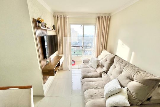 Sala de apartamento à venda com 2 quartos, 47m² em Vila Amélia, São Paulo