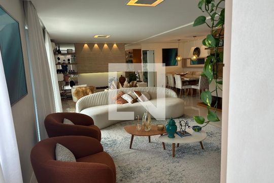 Sala de Estar de apartamento à venda com 3 quartos, 202m² em Alphaville Empresarial, Santana de Parnaíba