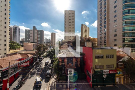 Sala e Quarto - Vista de apartamento à venda com 1 quarto, 28m² em Santana, São Paulo
