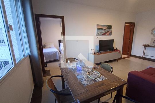 Sala de apartamento para alugar com 2 quartos, 60m² em Boqueirão, Santos