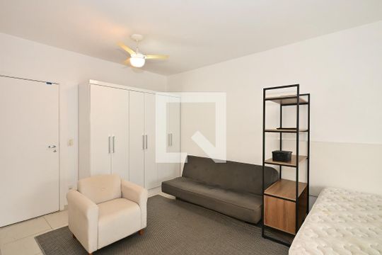 Sala/Quarto de kitnet/studio para alugar com 1 quarto, 35m² em Brooklin, São Paulo