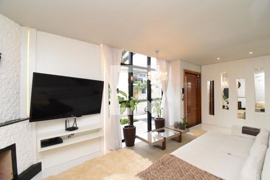 Sala de casa de condomínio à venda com 4 quartos, 270m² em Campo de Santana, Curitiba
