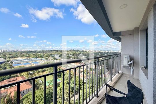 Sacada de apartamento para alugar com 1 quarto, 34m² em Santo Amaro, São Paulo