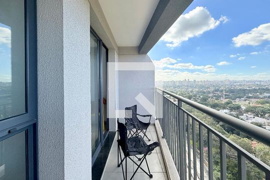 Sacada de apartamento para alugar com 1 quarto, 34m² em Santo Amaro, São Paulo