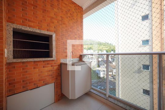 Varanda da Sala de apartamento para alugar com 2 quartos, 98m² em Córrego Grande, Florianópolis