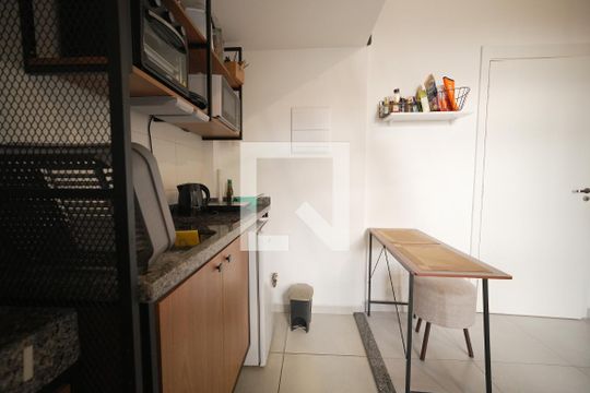 Cozinha de kitnet/studio à venda com 1 quarto, 36m² em Mossunguê, Curitiba
