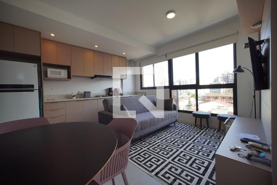 Sala de apartamento para alugar com 1 quarto, 40m² em Centro, Florianópolis
