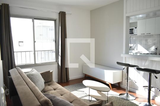 Sala de apartamento para alugar com 1 quarto, 50m² em Vila Clementino, São Paulo