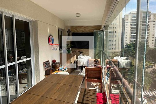 Varanda gourmet de apartamento para alugar com 3 quartos, 144m² em Alphaville, Santana de Parnaíba