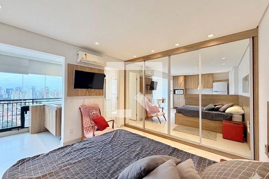 Quarto  de kitnet/studio à venda com 1 quarto, 38m² em Campo Belo, São Paulo