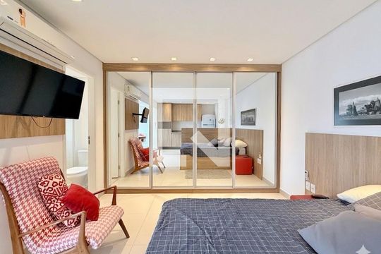 Quarto  de kitnet/studio à venda com 1 quarto, 38m² em Campo Belo, São Paulo