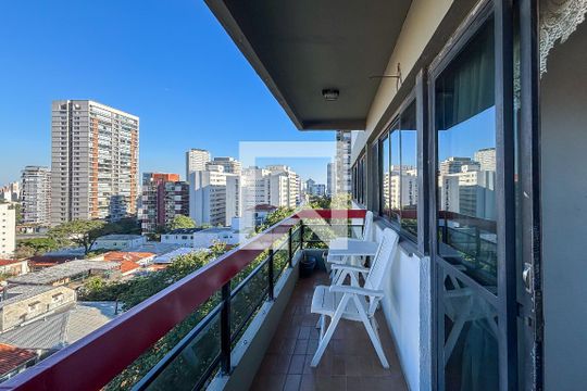 Varanda da Sala de apartamento à venda com 3 quartos, 111m² em Perdizes, São Paulo