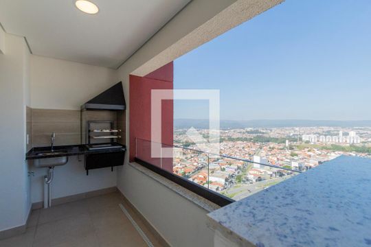 Varanda Sala  de apartamento para alugar com 1 quarto, 47m² em Parque Campolim, Sorocaba