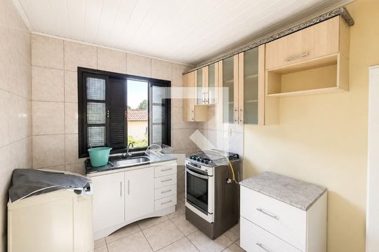 Cozinha de apartamento para alugar com 1 quarto, 50m² em Vila Monte Carlo, Cachoeirinha