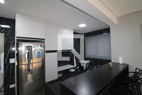 Sala / Cozinha de casa para alugar com 2 quartos, 60m² em Mandaqui, São Paulo