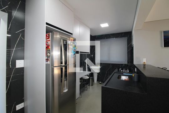 Sala / Cozinha de casa para alugar com 2 quartos, 60m² em Mandaqui, São Paulo