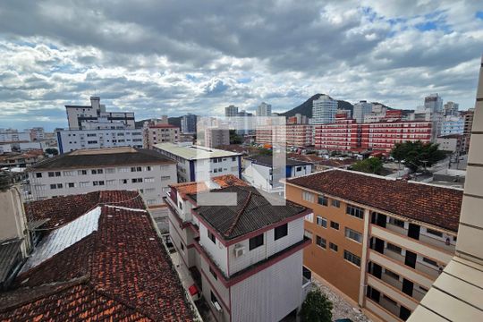 Sala de apartamento para alugar com 1 quarto, 62m² em Boqueirão, Praia Grande
