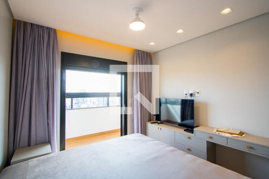 Quarto 1 - Suíte de apartamento à venda com 3 quartos, 130m² em Vila Santa Teresa, Santo André
