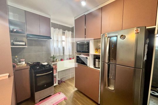 Cozinha - Armários de apartamento à venda com 2 quartos, 56m² em Conjunto Habitacional Padre Manoel da Nobrega, São Paulo