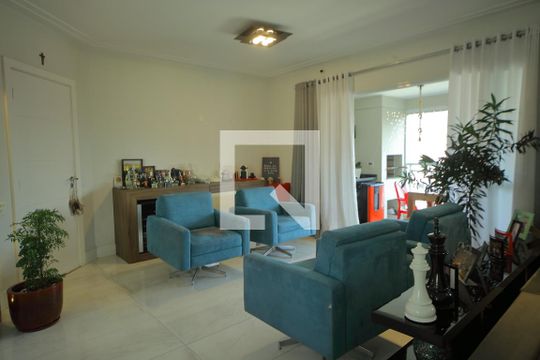 Sala de apartamento para alugar com 3 quartos, 128m² em Nova Petrópolis, São Bernardo do Campo