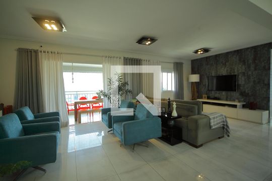 Sala de apartamento para alugar com 3 quartos, 128m² em Nova Petrópolis, São Bernardo do Campo