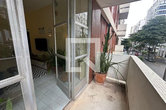 Varanda da Sala de apartamento para alugar com 3 quartos, 138m² em Itararé, São Vicente