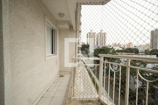 Varanda da Sala de apartamento à venda com 3 quartos, 84m² em Vila Valparaíso, Santo André