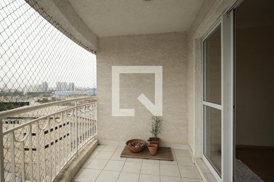 Varanda da Sala de apartamento à venda com 3 quartos, 84m² em Vila Valparaíso, Santo André