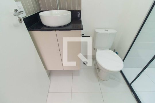 Banheiro da Suíte de apartamento para alugar com 1 quarto, 29m² em Planalto Paulista, São Paulo