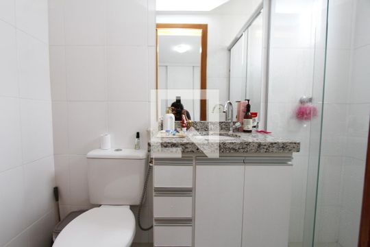 Banheiro da Suíte de apartamento à venda com 3 quartos, 83m² em Jardim America, Belo Horizonte