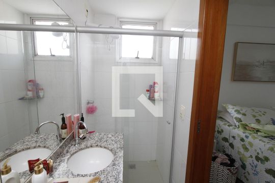 Banheiro da Suíte de apartamento à venda com 3 quartos, 83m² em Jardim America, Belo Horizonte