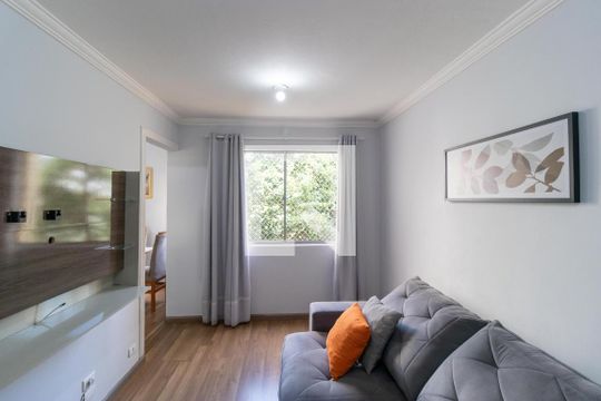 Sala de TV de apartamento à venda com 3 quartos, 78m² em Jardim Pacaembu, Campinas
