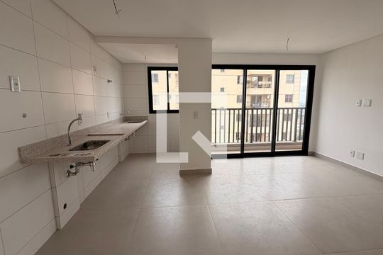 Sala/Cozinha de apartamento para alugar com 1 quarto, 49m² em Parque Amazonia, Goiânia