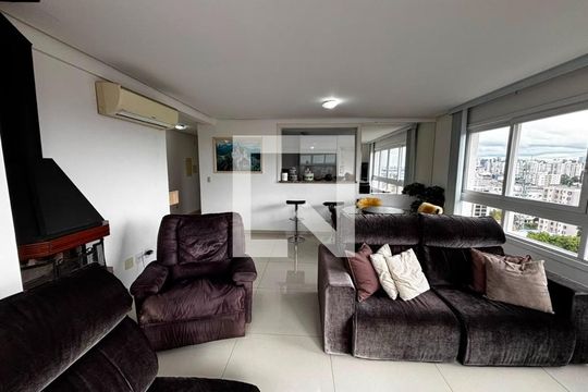 Sala de apartamento para alugar com 3 quartos, 101m² em Jardim São Pedro, Porto Alegre