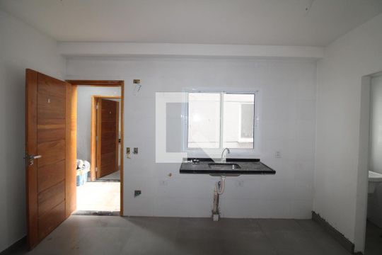 Sala / Cozinha / Área de Serviço de apartamento para alugar com 1 quarto, 40m² em Jardim Primavera, São Paulo