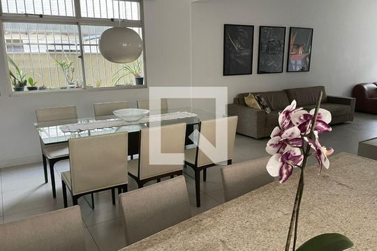 Sala de jantar  de apartamento à venda com 4 quartos, 160m² em Santo Antônio, Belo Horizonte