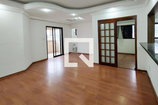 Sala de apartamento para alugar com 3 quartos, 111m² em Canto do Forte, Praia Grande