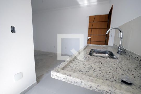 Cozinha de apartamento à venda com 2 quartos, 54m² em Vila Pires, Santo André