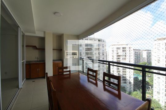 Varanda da Sala de apartamento à venda com 4 quartos, 169m² em Barra Olímpica, Rio de Janeiro