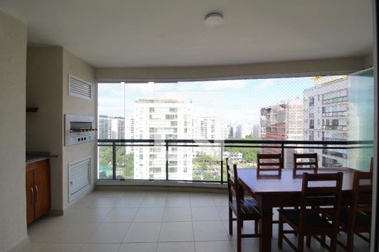 Varanda da Sala de apartamento à venda com 4 quartos, 169m² em Barra Olímpica, Rio de Janeiro