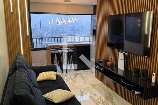 Sala de apartamento para alugar com 1 quarto, 60m² em Brás, São Paulo