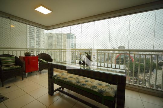Varanda da Sala de apartamento à venda com 3 quartos, 123m² em Centro, São Bernardo do Campo