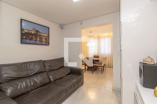 Sala de TV de apartamento à venda com 3 quartos, 129m² em São Luiz, Belo Horizonte