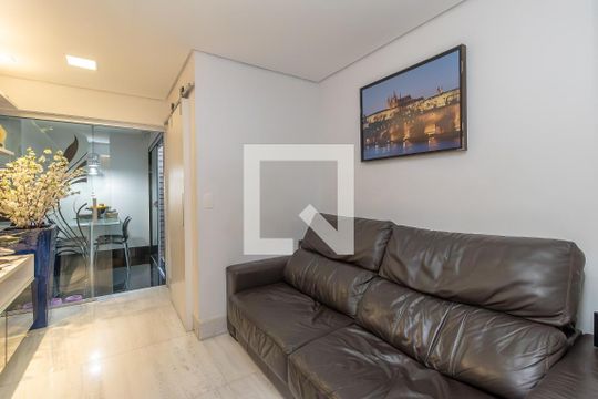 Sala de TV de apartamento à venda com 3 quartos, 129m² em São Luiz, Belo Horizonte